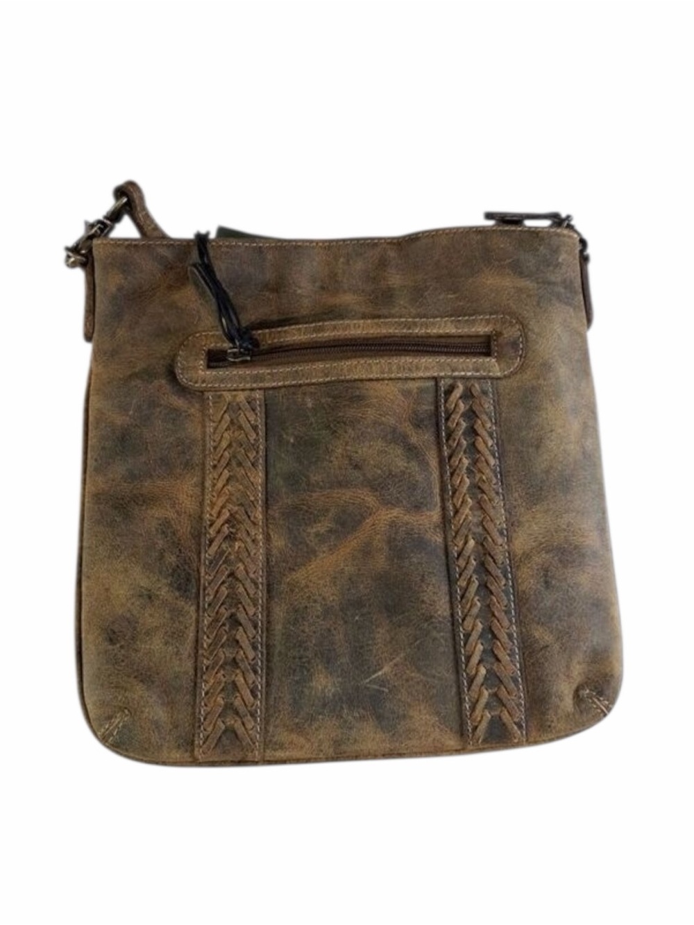 Myra Lawson Roundup Leather Crossbody Bag Distressed Brown Genuine Leather NWT